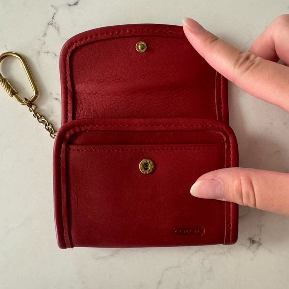 Vintage Coach Coach Multifunction Pouch Vintage Coach Red